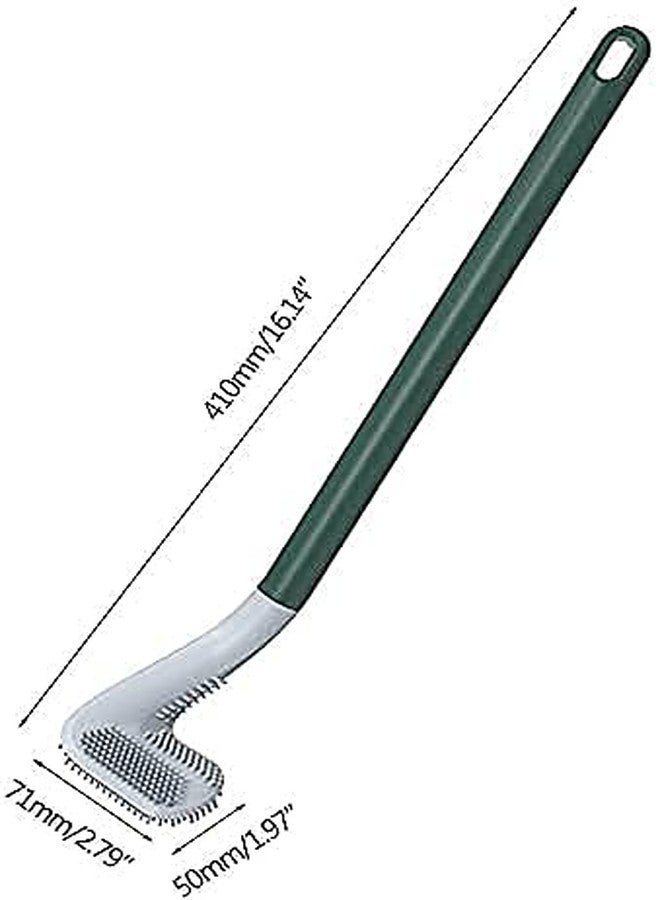PAGHADI Golf Silicon Toilet Brush with Slim No-Slip Long Handle, Flex Toilet Brush Anti-drip Set, 360 Deep Golf Head Brush Toilet Bowl, Golf Toilet Brushes for Bathroom Cleaning Brush (1 Pcs) - Image 3